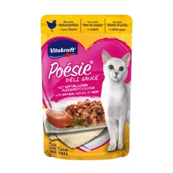 VITAKRAFT Poèsie Deli Sauce con Filetto di Pollo 85 gr. - 