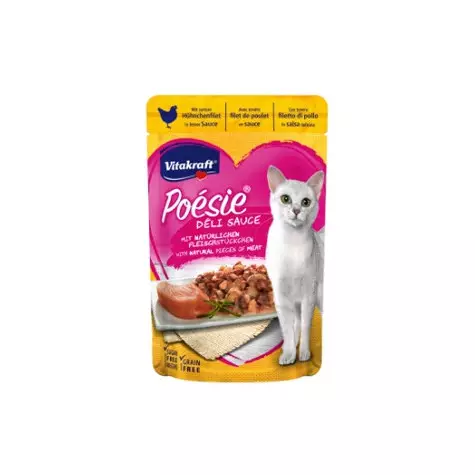 VITAKRAFT Poèsie Deli Sauce mit Hähnchenfilet 85 gr.
