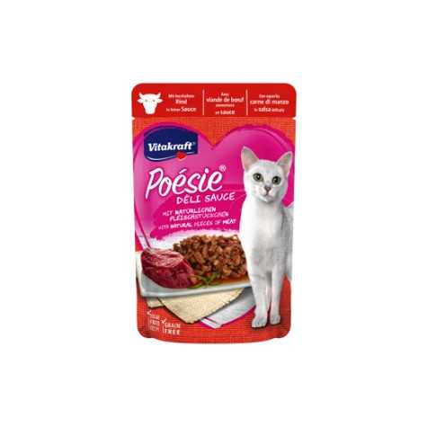 VITAKRAFT Poèsie Deli Sauce avec Filet de Bœuf 85 g.