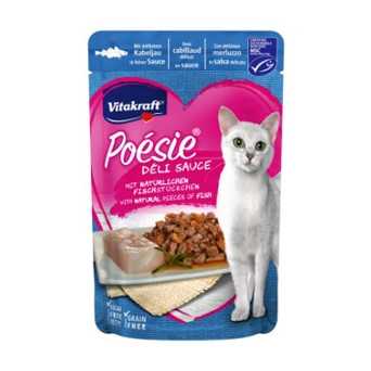 VITAKRAFT Poèsie Deli Sauce con Filetto di Merluzzo 85 gr. - 