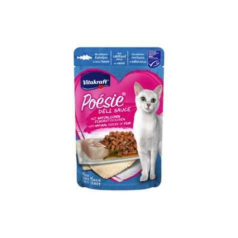 VITAKRAFT Poèsie Deli Sauce con Filetto di Merluzzo 85 gr. - 