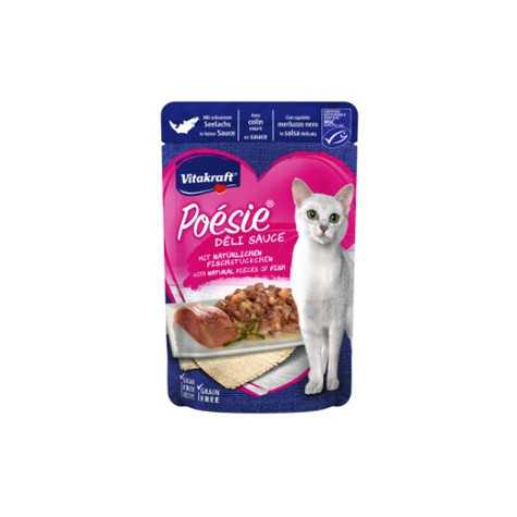 VITAKRAFT Poèsie Deli Sauce con Filetto di Merluzzo Nero 85 gr. - 