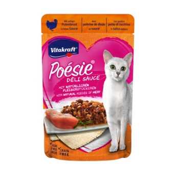 VITAKRAFT Poèsie Deli Sauce con Petto di Tacchino 85 gr. - 