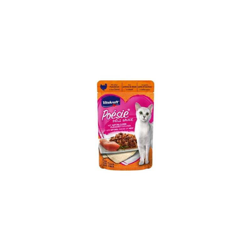 VITAKRAFT Poèsie Deli Sauce avec Petto di Dinde 85 g.
