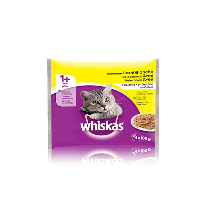 WHISKAS Selection of White Meat in Jelly (4 sachets of 100 gr.)
