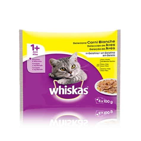 WHISKAS Selection of White Meat in Jelly (4 sachets of 100 gr.)