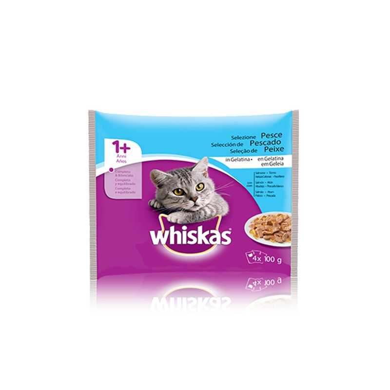 WHISKAS Selezione Poisson en gelée (4 sachets 100 g.) WHISKAS Selezione Poisson en gelée (4 sachets 100 g.)