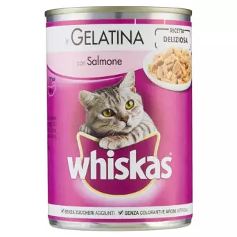 WHISKAS Dose in Gelee mit Lachs 390 gr.