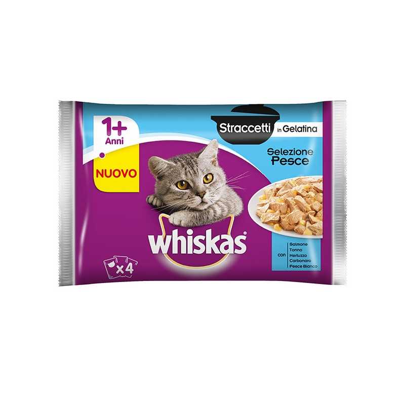 WHISKAS Straccetti en gelée Selezione Poisson (12 sachets 85 g.) WHISKAS Straccetti en gelée Selezione Poisson (12 sachets 85 g.)