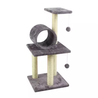 TIRAGRAFFI 2 PIANI CON TUNNEL E PALLINE (35X35X80) -