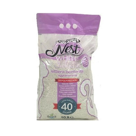 Nest Lettiera Bentonite Lavanda Sabbie per Gatto 10 Kg. - 