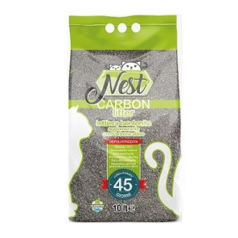 Nest Carbon Litter - Lettiera per Gatti con carbone attivo 10 Kg - 