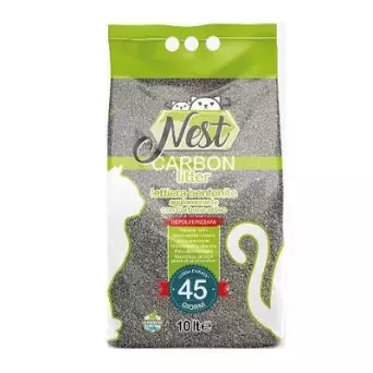 Nest Carbon Litter - Lettiera per Gatti con carbone attivo 10 Kg -