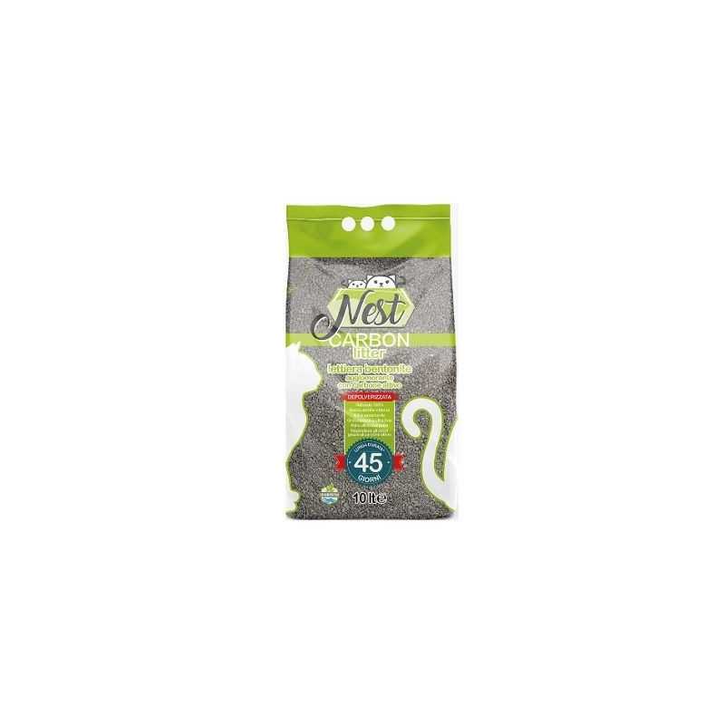 Nest Carbon Litter - Litière pour Chats avec carbone attivo 10 Kg Nest Carbon Litter - Litière pour Chats avec carbone attivo 10 Kg