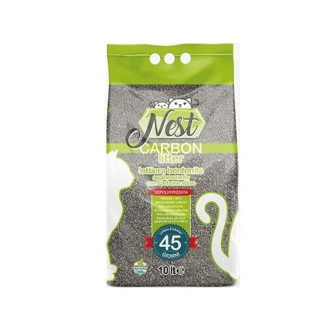 Nest Carbon Litter - Lettiera per Gatti con carbone attivo 10 Kg - 