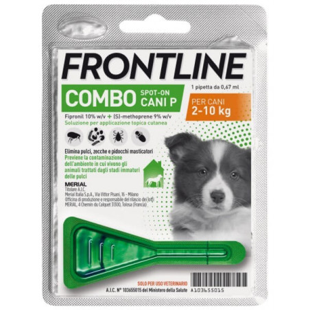 Frontline combo cani piccoli 1 pipetta 0,67 ml 2-10 kg - 