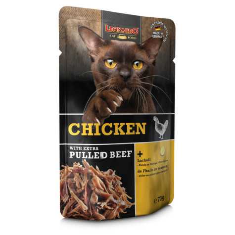 Leonardo Poulet avec effilochés di carne au bœuf 70 g.