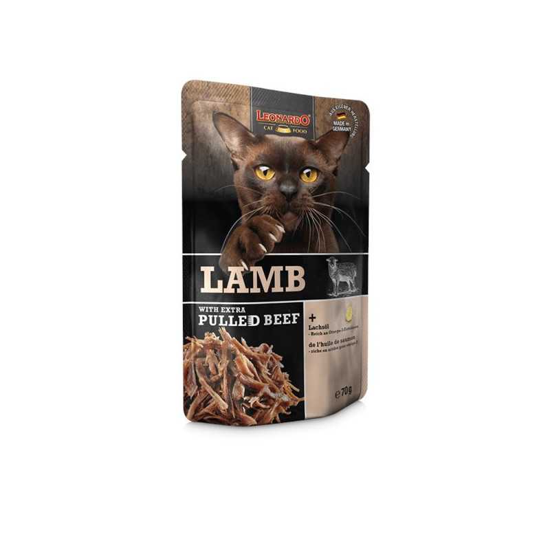 Leonardo Agneau avec effilochés di carne au bœuf 70 g.