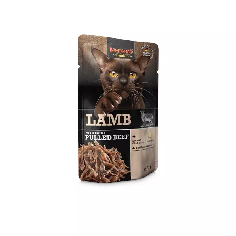 Leonardo Lamm mit Rinderstreifen von 70 gr.