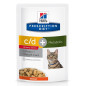 Hill's c/d feline Urinary Stress + Metabolic 12 sachets 85 g poulet