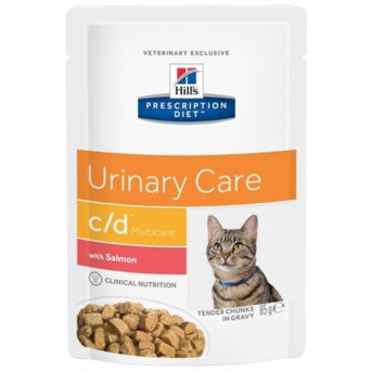 Hill's c / d feline urinary 85 gr salmon