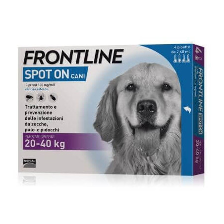 Frontline spot on cani grandi 4 pipette 2,68 ml 20-40 kg - 