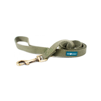 FARM COMPANY GREEN Eco-friendly Leash for Dogs in Soya Fiber Color OLIVE GREEN Size S / M