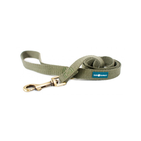 FARM COMPANY GREEN Eco-friendly Leash for Dogs in Soya Fiber Color OLIVE GREEN Size S / M