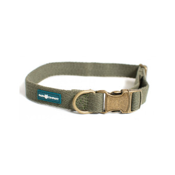 FARM COMPANY GREEN Eco-friendly Collar for Dogs in Soy Fiber Color OLIVE GREEN Size S / M