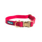 FARM COMPANY GREEN Eco-friendly Collar for Dogs in Soy Fiber RED Color Size S / M
