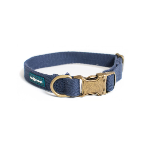 FARM COMPANY GREEN Eco-friendly Collar for Dogs in Soy Fiber Color NAVY BLUE Size S / M