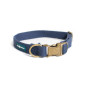 FARM COMPANY GREEN Eco-friendly Collar for Dogs in Soy Fiber Color NAVY BLUE Size S / M