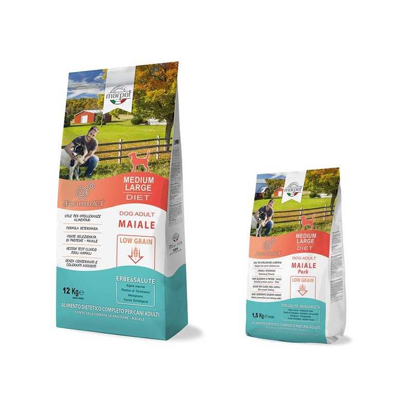 Marpet Chien Equilibria Low Grain 100% Porc Mini Adult 6 kg Marpet Chien Equilibria Low Grain 100% Porc Mini Adult 6 kg