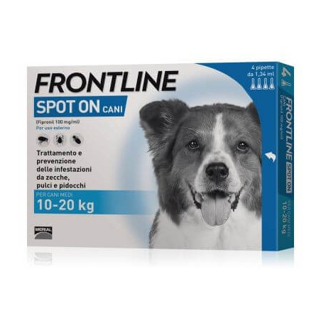 Frontline spot on cani medi 4 pipette 1,34 ml 10-20 kg - 