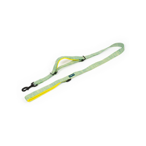 FARM COMPANY DELUXE Padded nylon leash with double GREEN handle