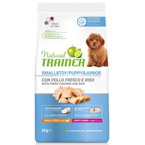 Natural Puppy & Junior Mini Trainer with Fresh Chicken 7 kg.