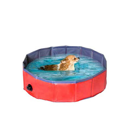 CAMON Doggy Pool Piscina per Cani ø 120 x H 30 cm - 