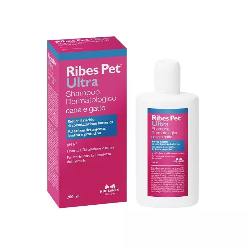NBF Lanes Ribes Pet Ultra Shampoo Balsamo 200 ml. NBF Lanes Ribes Pet Ultra Shampoo Balsamo 200 ml.