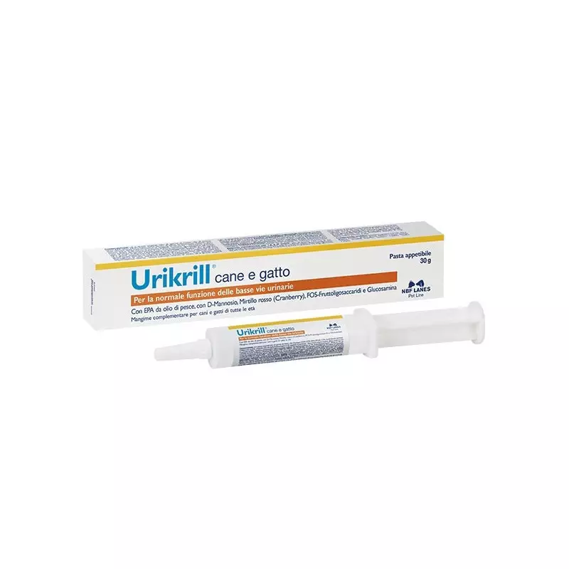 NBF Lanes - Urikrill Dog Cat Paste Spritze 30 gr. NBF Lanes - Urikrill Dog Cat Paste Spritze 30 gr.