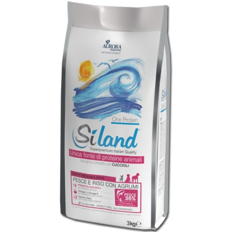 AURORA BIOFARMA Siland Puppy Medium/Maxi al Poisson et Riz avec Agrumi 3 kg