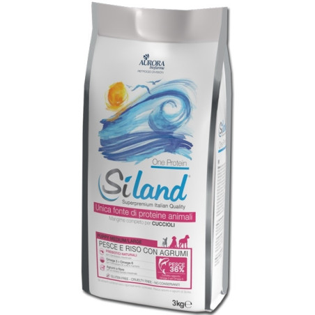 AURORA BIOFARMA Siland Puppy Medium / Maxi mit Fisch & Reis mit Zitrusfrüchten 3 kg - 