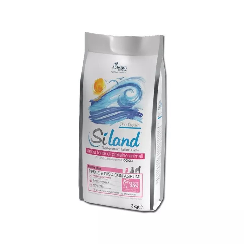 AURORA BIOFARMA Siland Puppy Mini mit Fisch & Reis mit Zitrusfrüchten 3 kg