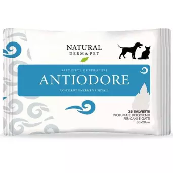 DERBE Natural Derma Pet 35 Salviette Antiodore - 