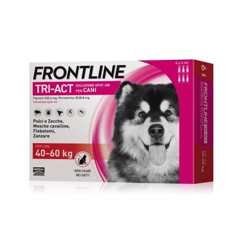 Frontline tri-act 40-60 kg 6 pipette - 