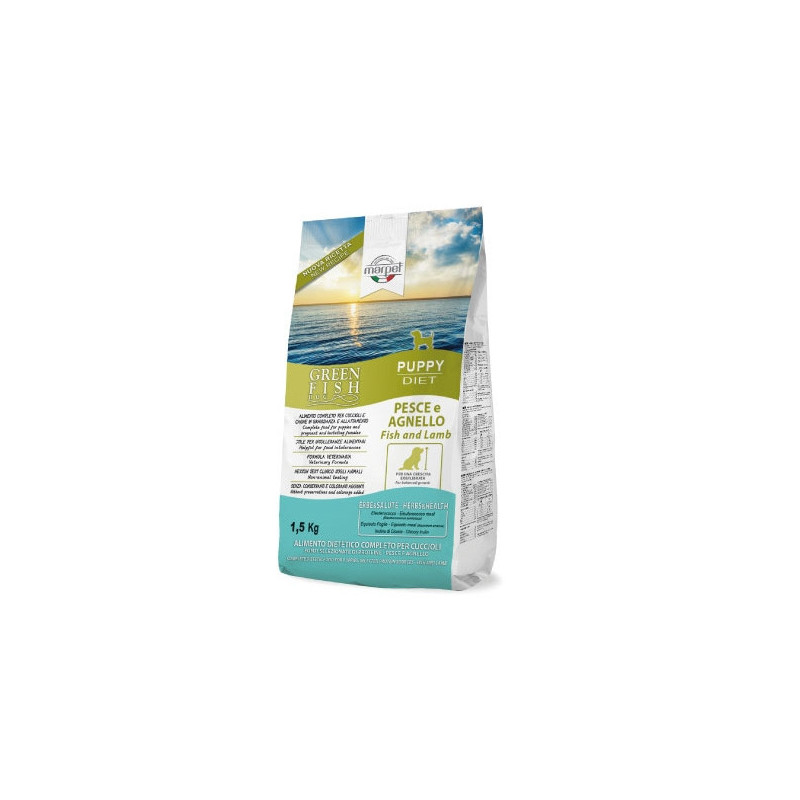 Marpet - Green Fish Puppy Poisson/Agneau 1,5 Kg. Marpet - Green Fish Puppy Poisson/Agneau 1,5 Kg.