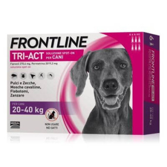 Frontline tri-act 20-40 kg 6 pipette - 