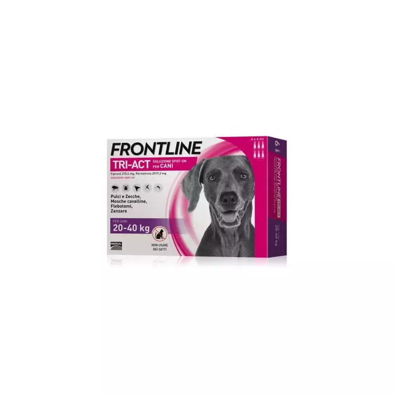 Frontline tri-act 20-40 kg 6 pipettes (4 ml)
