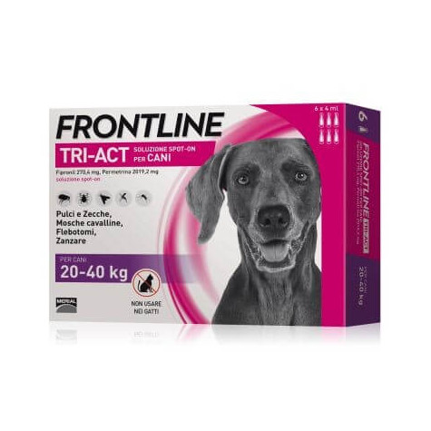 Frontline tri-act 20-40 kg 6 pipettes (4 ml)