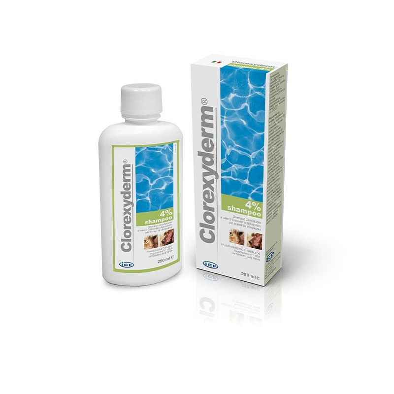 ICF Clorexyderm shampooing 4% 250 ml ICF Clorexyderm shampooing 4% 250 ml