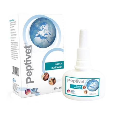 ICF Peptivet Ear Drops 50 ml for Dogs and Cats - 